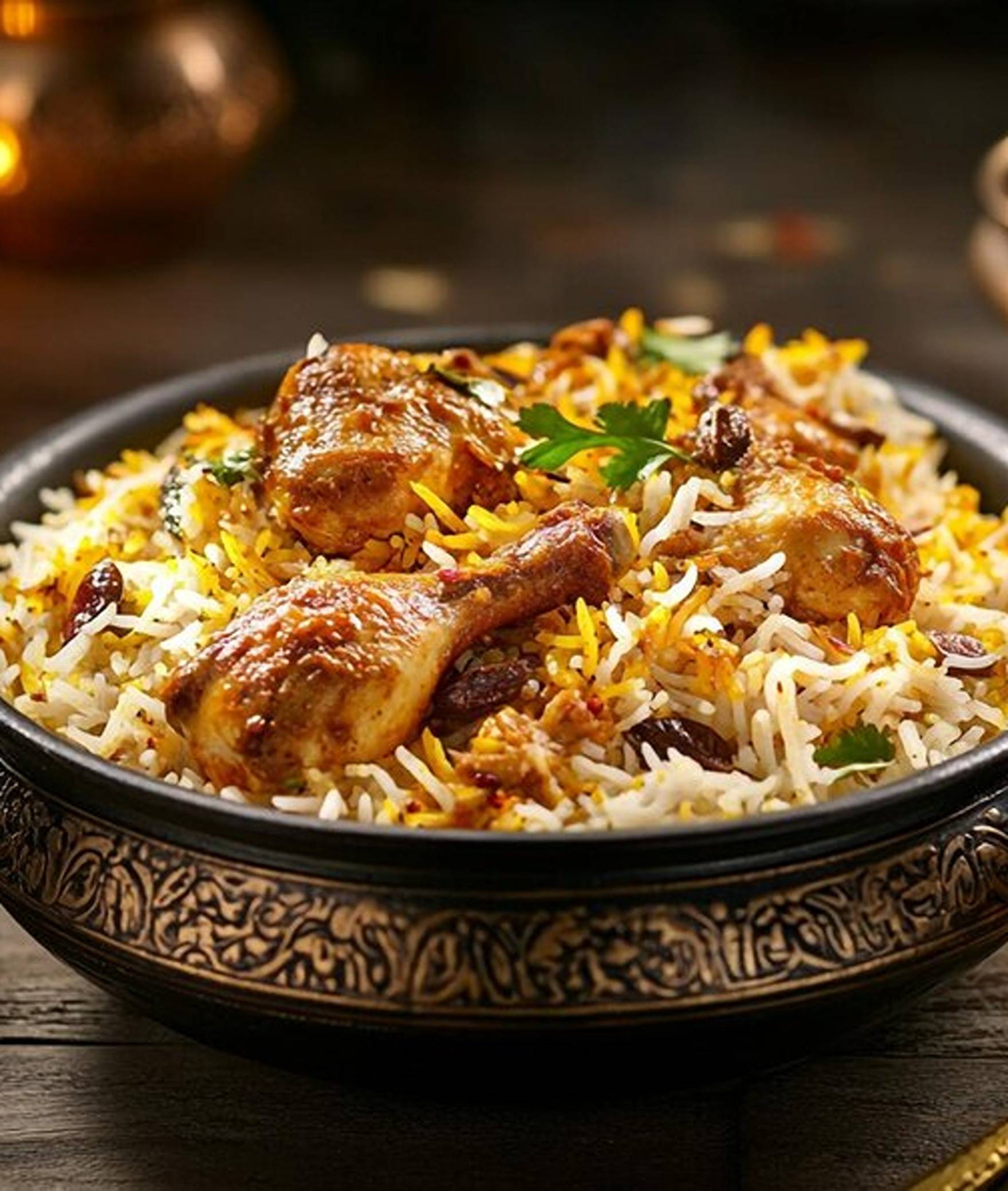 Saffron Chicken Biryani